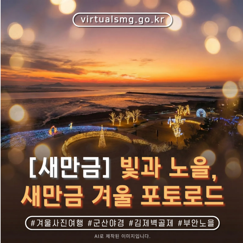  [새만금] 빛과 노을, 새만금 겨울 포토 로드 _ 2025.12.19 썸네일 이미지