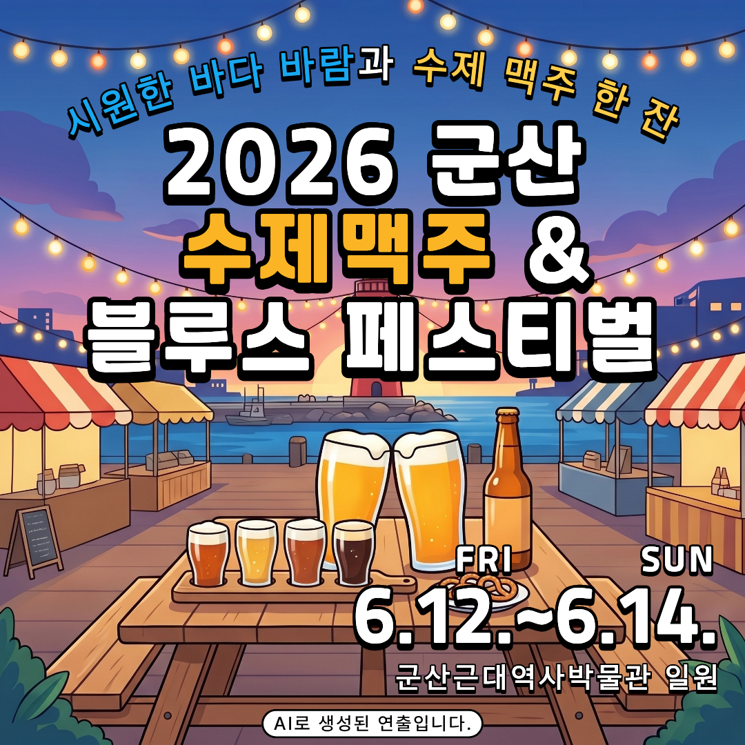  [새만금] 2026 군산 수제맥주&블루스 페스티벌  _ 2026.05.22 썸네일 이미지